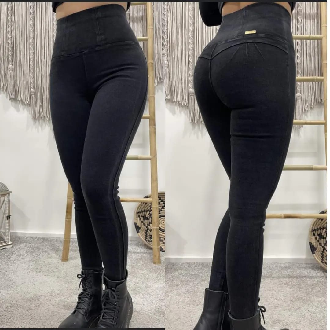 Leggings Efecto Mezclilla –