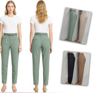 Pantalón Recto + Cinturon