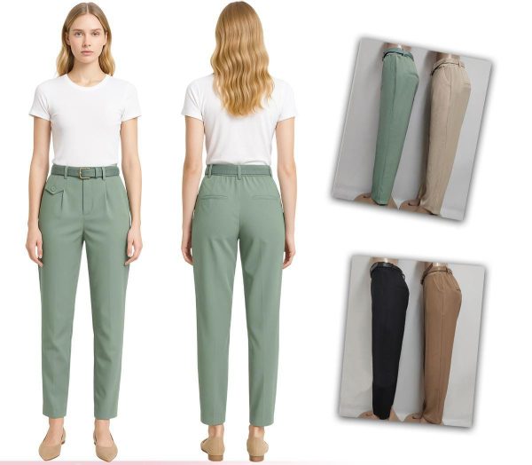 Pantalón Recto + Cinturon