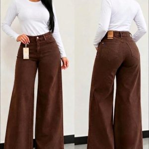 Jeans Wide Legs Chocolate