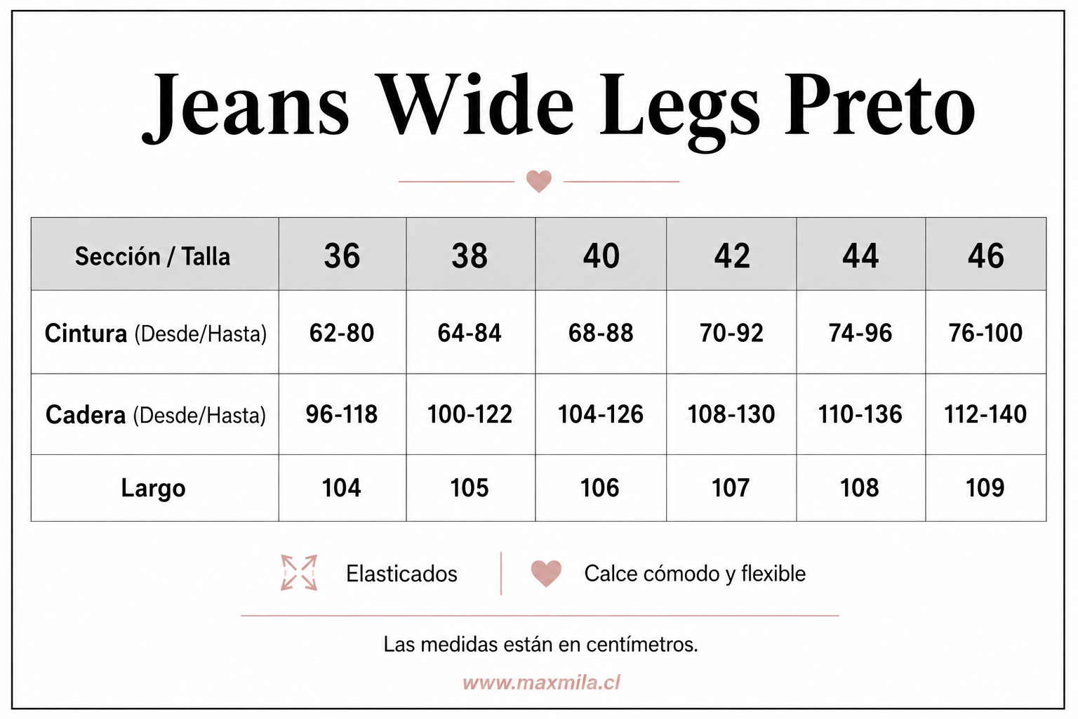 Jeans Wide Legs Preto - Imagen 2